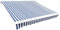 puraday Markisen Ersatzstoff 4x3 m Markisenbespannung Blau und Weiß Markiesenstoff Wasserdicht Polyester mit PU-Beschichtung
