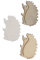 RiloStore 60 STK Igel aus Holz 3cm grau Weiss braun Holzigel Tischdeko o090 Herbstdeko Winterdeko Basteln Weihnachten Holz Tier Waldtiere