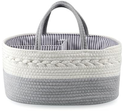 PandaEar Baby-Wickeltasche für Jungen und Mädchen, tragbarer Baby-Wickelkorb, Reise-Baumwollseil, Wickel-Organizer für Babyparty, Geschenke, Neugeborene und Kleinkinder