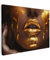 MuchoWow© Bilder 40x30 cm Wohnzimmer Deko Modern Wandbild Foto auf Leinwand Bild Schlafzimmer über Bett Room Decor Geschenke Frau - Gold - Luxus - Porträt