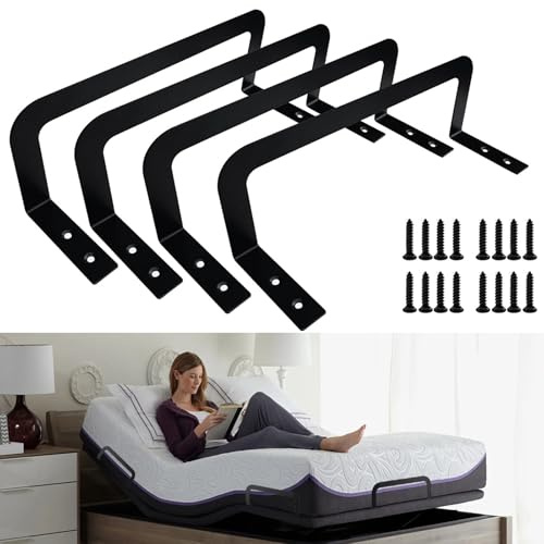 ANTEISI 4 Stück Matratzen-Gleitstopper, Matratzenhalter, um EIN Verrutschen der Matratze zu verhindern, geeignet für verstellbare Betten, Plattformbetten, Wohnmobil-Matratzen und so weiter. (Schwarz)
