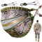 BJOSSTY Baumsattel, bequeme Hängematte, Jagdsattel, leichter Sattel, Jagdzubehör, Baumsattel, Jagd-Set, inklusive Kletterbrücke (Mountain Camo)