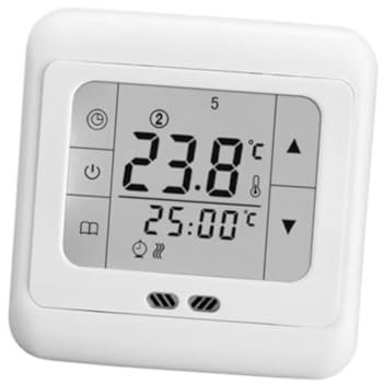 Gadpiparty Termostato Digital Programable Regulador De Temperatura Pantalla Táctil Para Calefacción Termostato De Calefacción