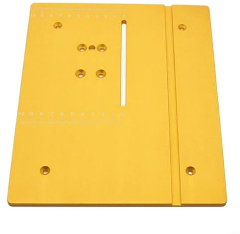 HOHOVYVY Milling Table Insert Plate, T60 Aluminium Router Table Insert Plate Table Saw Panel Circular Saw Table 24 x 20