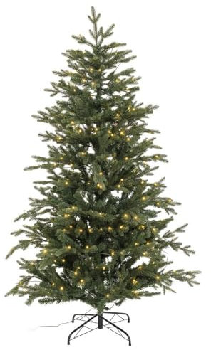 Árbol de Navidad Plegable Artificial con 500 Luces led de 1311 Ramas Mixtas ignífugas de 240 cm