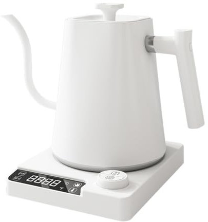 Supercap - Gooseneck Variable Temperature Electric Kettle | Temperature Control | Electric Kettles for Boiling Water | Electric Kettle (white) (white)