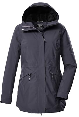 Killtec Damen Outdoorparka/Funktionsparka mit Kapuze KOW 19 WMN PRK, metall, 38, 43307-000