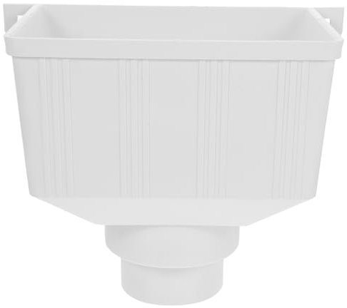 Generic PVC Rainwater Diverter Kit Filter for Downspout Water Collection 110x75mm Gutter Adapter for Rain Barrel System