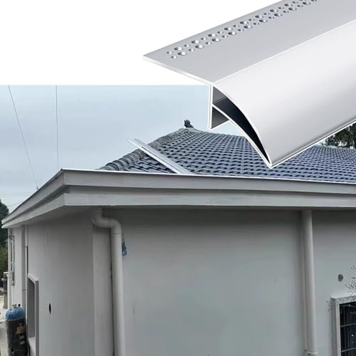 Tropfleinen Zuschneidbare Außenwand Dachrinnenabweiser, Länge Anpassbar Dach-Tropfkante, 50 60 70 80 90 100 110 120 130 Cm Zuschneidbar Fensterbankkante Tropfleiste(50cm/19.7inm)