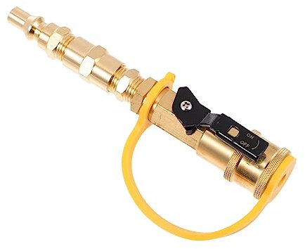 YARNOW 1 Satz Verbindungszubehör Für Gastanks Gasgrill Gas-kettensäge Gas-messgerät Rohr Regler Propangasheizung -tankadapter Spule Propangasbrenner Gasleitung Messing Golden