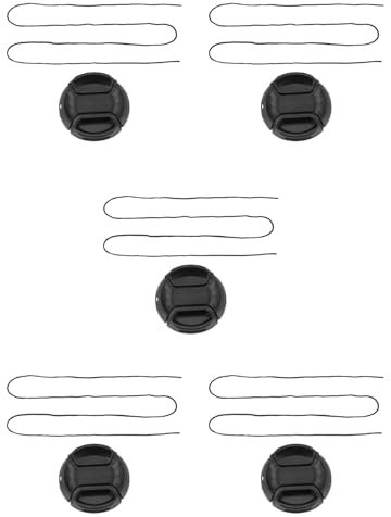 Reinscer 5X Universal 49mm Central Pinch Tapa de objetivo frontal para cámara DSLR