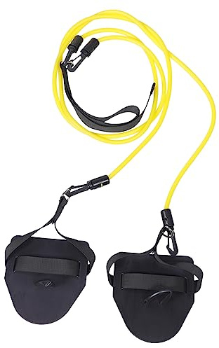 TOYANDONA Schwimmwiderstandsgürtel Bungee Trainingsband Gelb 20 Lbs Gurt Fitness Schwimmtrainer Erwachsene Kinder Aquafitness Wassersport