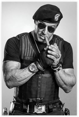 KBGDFSDF Poster auf Leinwand, Motiv: Schauspieler Sylvester Stallone, 20 x 30 cm, 5 Stück