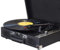 Dilwe HiFi Record Player BT Phonograph USB -Aufzeichnung 33/45/78 UPM -Unterstützung für 7/10/12 Zoll Rekorde Turntable Tragbarer Plattenspieler für Parteien White (Black)