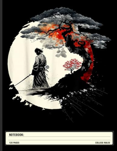 Aikido & Samurai Notebook: Tree of Life and Peaceful Warrior Art - Japanese Ink Style