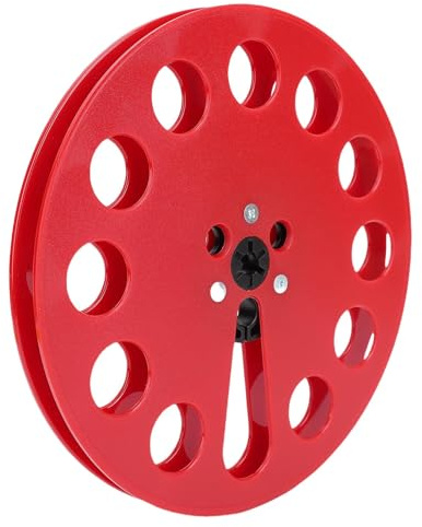 SALALIS 1/4 7 Zoll Leere Bandspule Starke Konstruktion für Reel to Reel Tape Player Premium-Ersatz für Sound-Enthusiasten ABS (Rot)
