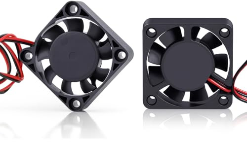 Super Print 4010 12V Hydraulic Bearings Axial Cooling Fan,Low Noise 12V DC Brushless Fan Cooler Low Noise 40mm x 40mm x 10mm.(2PCS-12V)