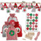 24 Adventskalender Stoffsäckchen zum Befüllen - mit Bäckergarn und Klammern - Stoffbeutel zum selber Dekorieren - Geschenksäckchen von Papierdrachen