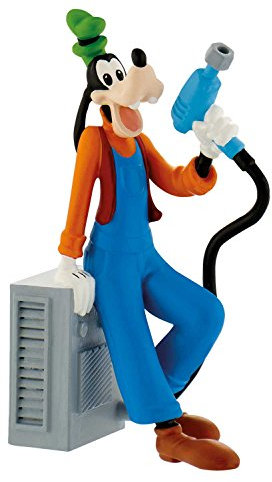 Bullyland 15462 - Disney Micky und die flinken Flitzer Spielfigur, Rennfahrer Goofy