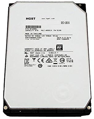 Hitachi Ultrastar He8 8TB 3.5 SATA Hard Drive 7200RPM 128MB 0F23763 - HUH728080ALE601