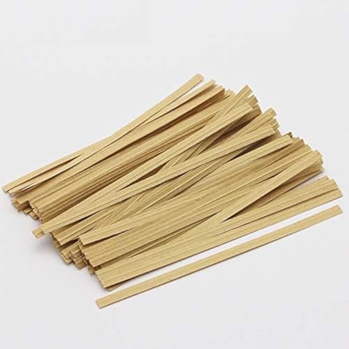 200 pcs Kraft Paper Twist Ties Bread Twist Ties Candy Ties for Bags 5(120mm) Length Brown Color