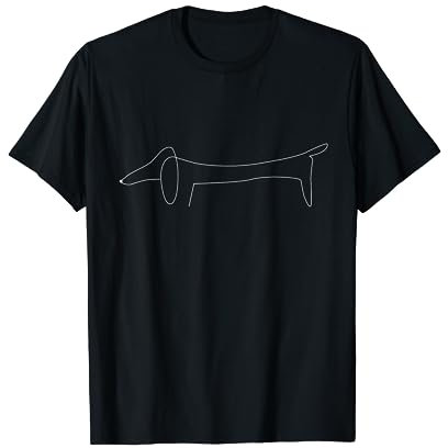 Dackel Einzellinie Design Hundebesitzer Männlich Frauen T-Shirt