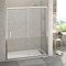 Mamparas de Ducha FRONTAL corredera - EstiloBaño® MIAMI - Fijo y Puerta corredera - TRANSPARENTE 2 hojas cristal templado - Varias Medidas Disponibles - Ancho 130 cm (adaptable 127 a 130 cm)