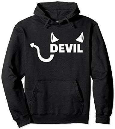 Teufel mit Hörnern Pullover Hoodie