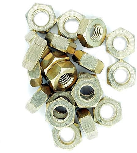 M8 (8mm) Hex Nut - Brass (Pack of 10)
