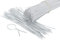 500 Stück Twist Ties, Bindestreifen, Bindedraht, Kabelbinder 12cm Weiss