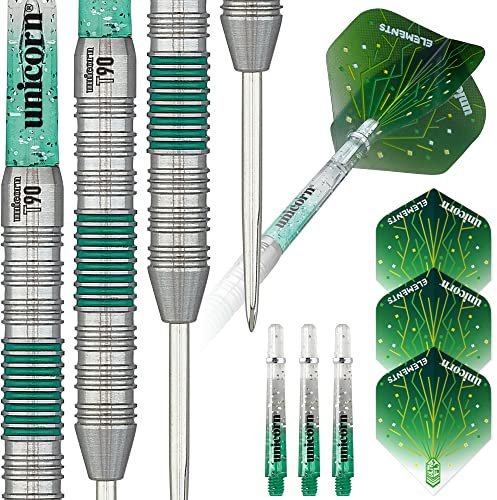 Unicorn T90 Core XL Green Type 2 Dartpfeile, 90% Wolfram, Stahlspitze, grün, 20 g