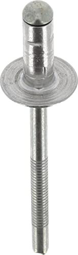 Restagraf - Rivet Tête Large Multi-Serrage Aluminium & Tige Acier - Compatible avec Mercedes, Nissan - Diamètre 6,4 mm - Longueur 16 mm - Réf. 139005 - Sachet de 20