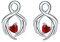 Lydreewam Schutzengel flügel Ohrringe Damen Silber 925 aus 3A Rot Zirkonia Liebe Ohrstecker Valentinstag Muttertag Weihnachten Geburtstags Geschenk für Sie Frauen Freundin Mama