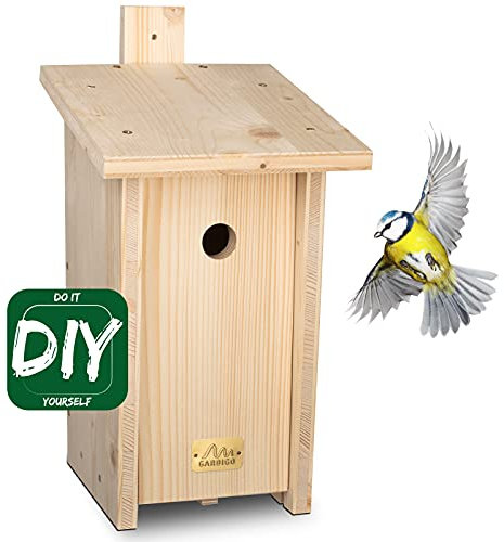 GARDIGO® Nistkasten Bausatz für Meisen I Vogelhaus zum selber Bauen I Made in Germany I Vogelhäuschen aus Holz zum aufhängen