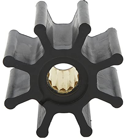 Yctze Marine Impeller 920-0001,8 Pale Pompe à Eau Turbine Moteur Hors-Bord Accessoires pour JABSCO/pour CEF 500106 (Caoutchouc + Laiton + Alliage Métallique)