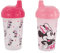 Disney Toddler Sippy Cups for Girls| 10 Ounce Minnie Mouse Sippy Cup Pack of Two with Straw and Lid | Durable Blue Leak Proof Travel Water Bottle for Toddlers