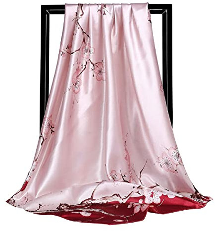 FAIRYGATE Seide Schal Damen Halstücher Seidentuch Schals Halstuch Seidenschal Scarf Bandana Taschentuch Ansatz Handgelenk Kopftücher 91007