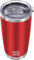 WETOWETO Vaso de acero inoxidable aislado al vacío de 20 onzas, taza de café y agua, doble pared con recubrimiento en polvo, taza de viaje a prueba de fugas (rojo, 1 unidad)