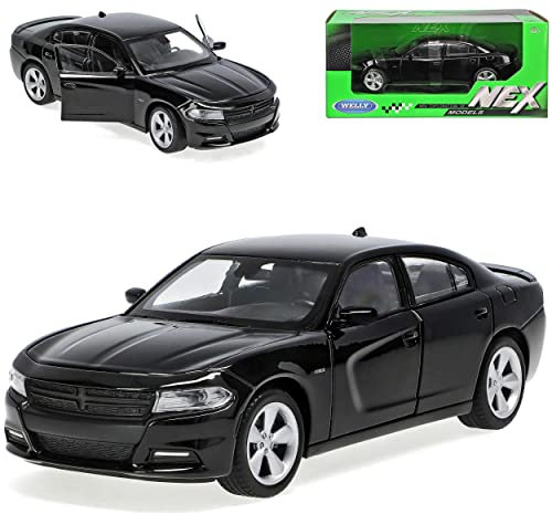 Welly Dodge Charger R/T Limousine Schwarz Ab 2016 1/24 Modell Auto