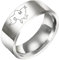 Edelstahlring Ukrainischer Kartenmuster Ring Einfacher Fingerring Vintage Gothic Rings Für Frau Mann