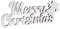 Deko-Schriftzug Merry Christmas – Weihnachten Weihnachts-deko aus Holz in weiß – 20cm