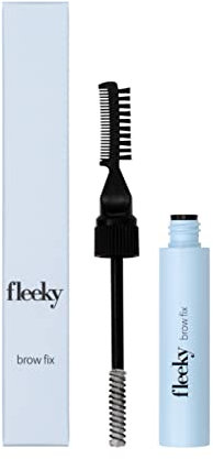 fleeky Eyebrow Fix Gel - Augenbrauen Formung mit doppelseitger Bürste aus perfekte Wachs & Gel Formel für schlichte oder volle Brows