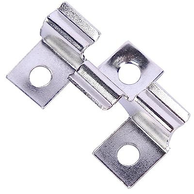 100 clips de acero inoxidable para terraza, clips de fijación ocultos, clips espaciadores para terraza, clips de fijación para WPC/BPC, cierre de suelo de madera de bambú (9 mm)