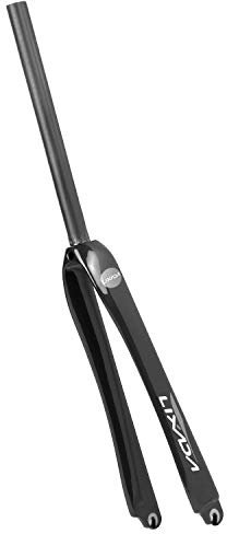 KOCAN Carbon Gabel rennrad, 25,4 mm Ultraleicht Vollcarbon Rennrad Gabel 700C Radfahren Fixed Gear Bike Gabel Fixie Bike Vorderradgabel 25,4 mm