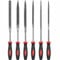 Hi-Spec 6pc Needle File Set – Small Metal Hand Files with Fine Steel Tips. Flat, Round, Half-Round & Triangle Shapes for Crafting, Metalwork, Woodworking, Jewelry & DIY Projects