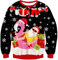 Goodstoworld Ugly Christmas Sweater 3D Weihnachtsmann Weihnachtspullover Herren Damen Xmas Pullover Hässliche Lustige Neuheit Strickpullover Pärchen Partner Sweater M