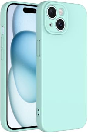 Captor Cover iPhone 15 Custodia Colorata in Silicone Liquido, Antiurto, Flessibile, Bordo Rialzato per Schermo e Protezione Fotocamera, Morbida Con Microfibra Interna per iPhone 15 Cover