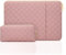 JOOEER 13 Pollici Custodia per Laptop Sleeve con Tasca per 13,3 Pollici MacBook Air/Pro Laptop Computer, Custodia per Portatile Elegante in Poliestere Impermeabile con Tasca per Accessori, Rosa