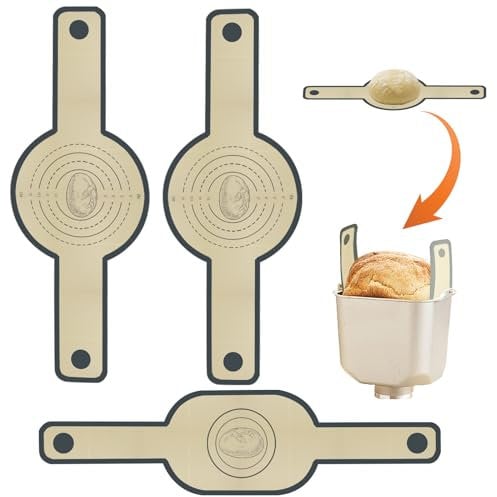 3Pcs Silicone Bread Sling, Bread Sling Dutch Oven Silicone Bread Mat Anti-Stick, Reusable Sourdough Silicone Bread Sling with Long Handles, Bread Baking Mat for Transferring Sourdough (2 Styles)