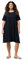 Ulla Popken Damen Jerseykleid, A-Linie, Rundhals, Halbarm, Taschen 819165 Kleid, Blau, 54-56